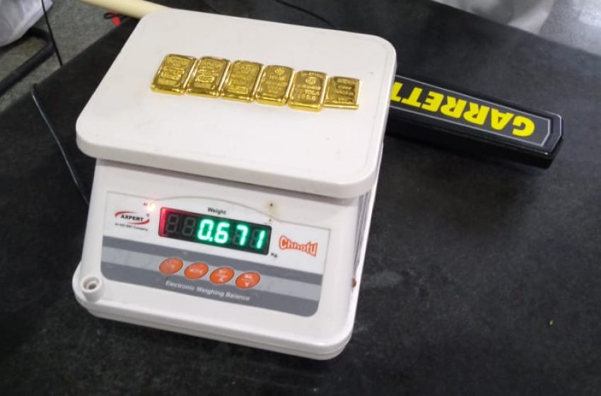  Gold bars seized in Mangaluru airport