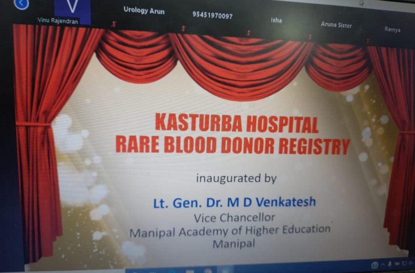  Kasturba Hospital launches rare blood donor registry