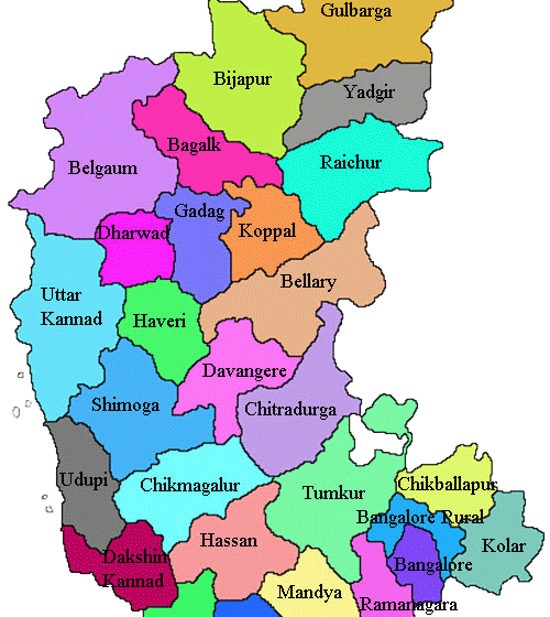 Karnataka Map Outline PNG
