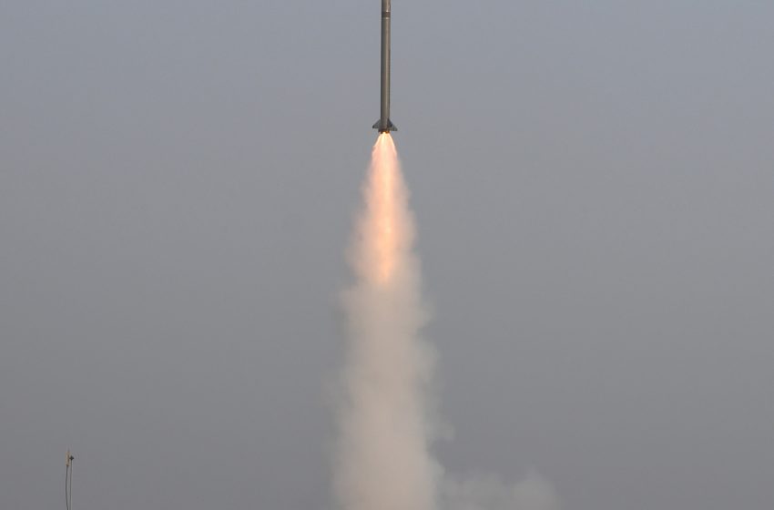  Successful maiden launch of Medium Range Surface to Air Missile