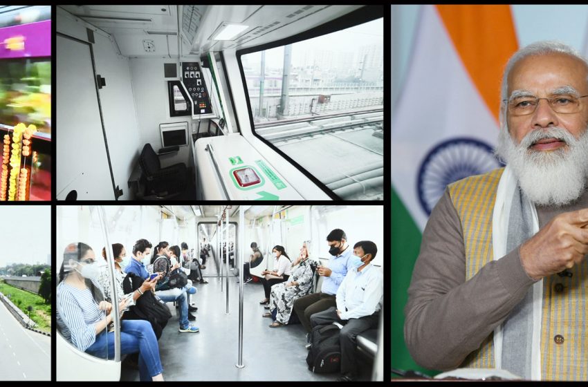  Modi inaugurates India’s first-ever driverless train operations on Delhi Metro’s Magenta Line
