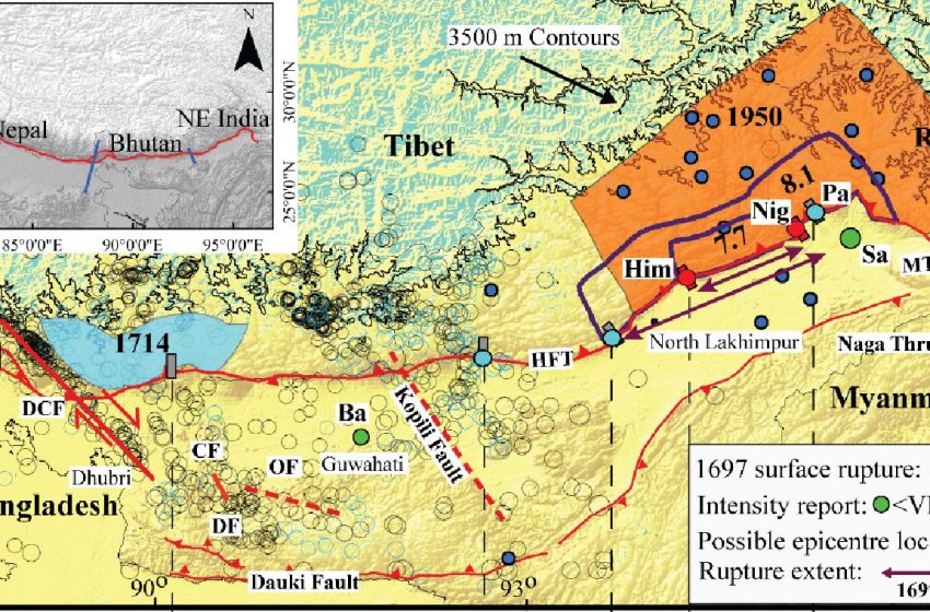  Scientists find geological evidence of eastern Himalaya earthquake recorded in history