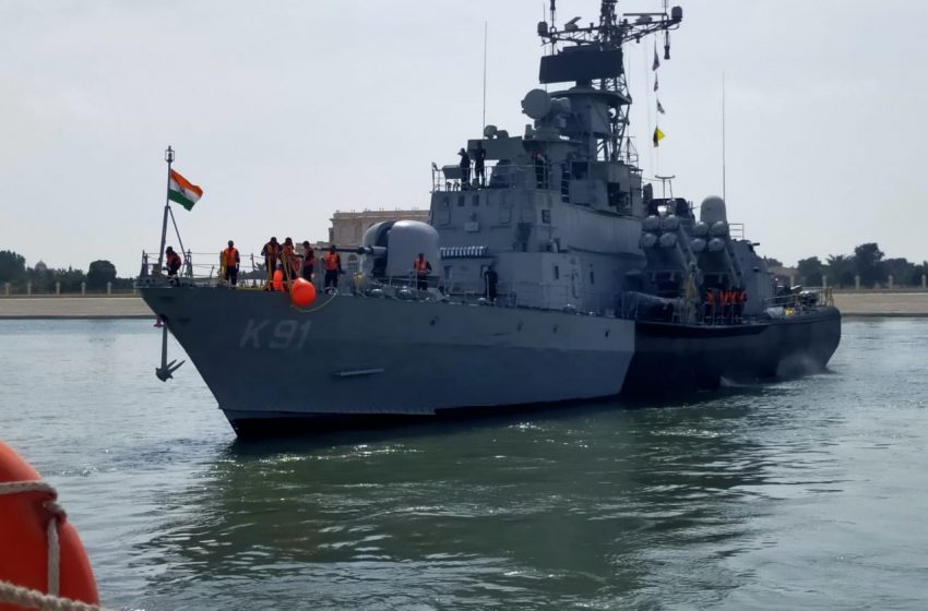  Indian Navy Ship Pralaya Arrives in Abu Dhabi, UAE to participate in NAVDEX 21 and IDEX 21
