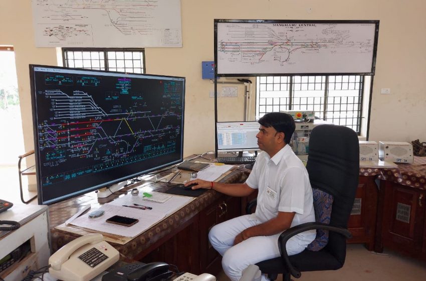  EI signals ensure safe train movement at Netravathi Cabin and Mangaluru Central