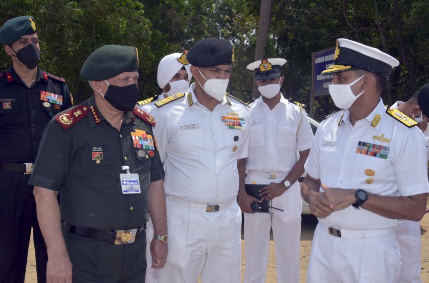  Chief of Defence Staff visits Karwar Naval Base