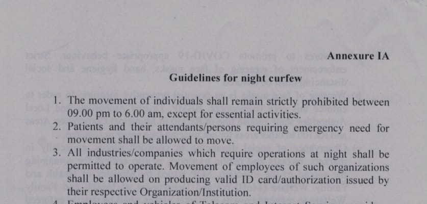 See who are exempted from night curfew
