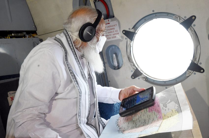  PM Modi undertakes aerial survey of Cyclone Tauktae affected areas
