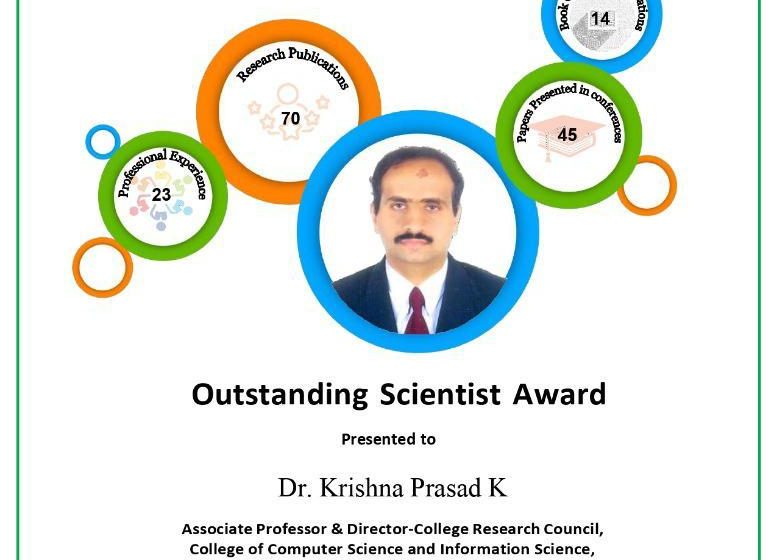  Srinivas University congratulates Dr. Krishna Prasad K