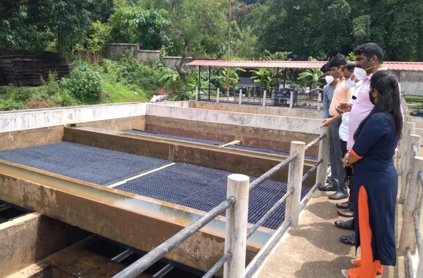  Mangaluru Mayor visits water treatment plant