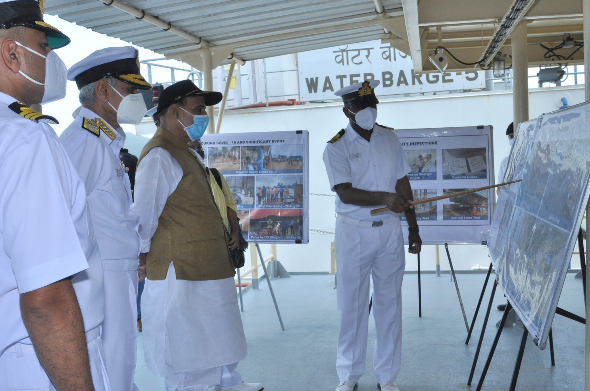 Rajnath Singh Reviews Development Works At Karwar Naval Base - The ...