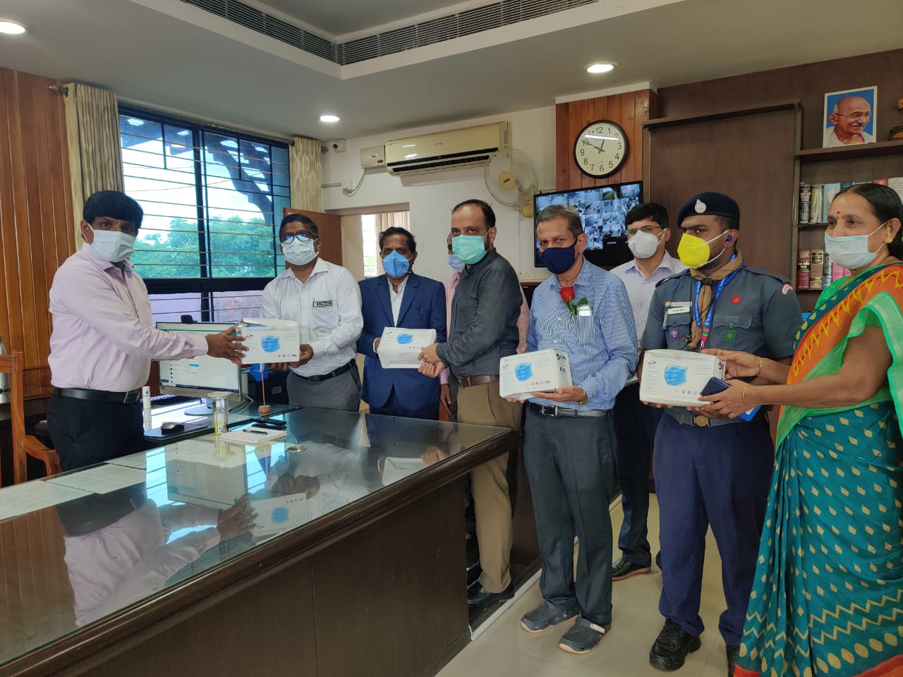 Kasturba Hospital donates masks for SSLC students