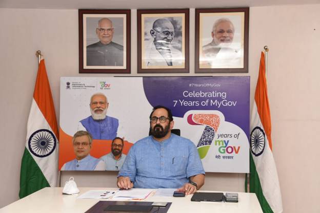  Rajeev Chandrasekhar interacts with MyGov Saathis and stakeholders
