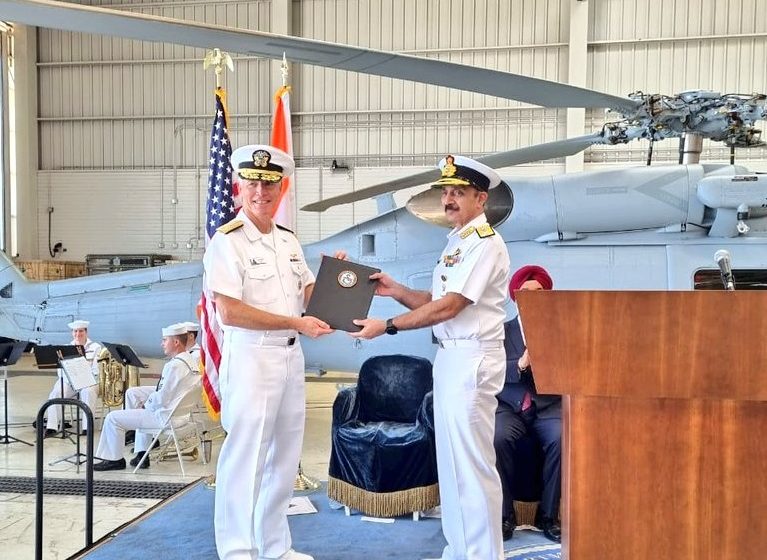  Indian Navy accepts first batch of two MH-60r Multi Role Helicopters