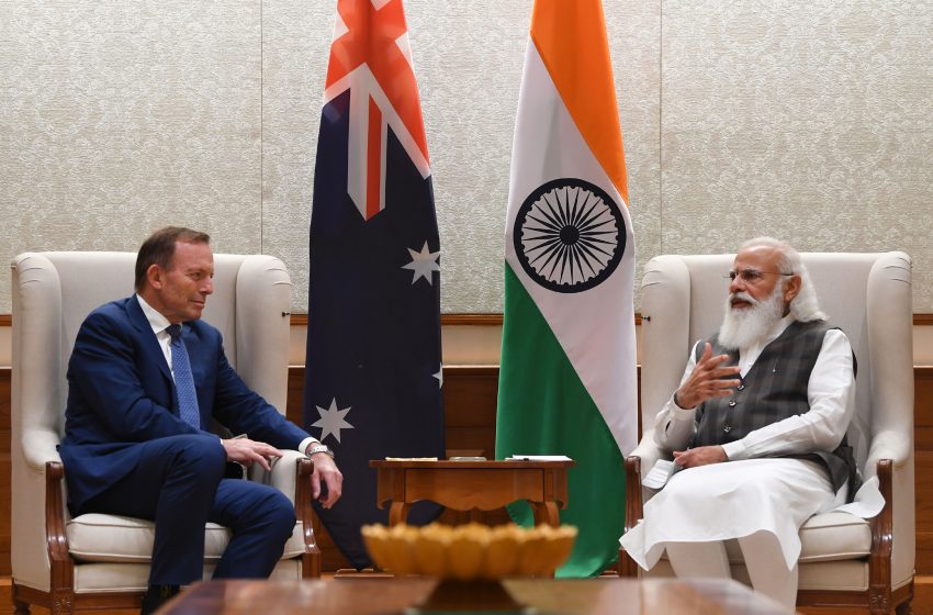  Tony Abbott meets Modi