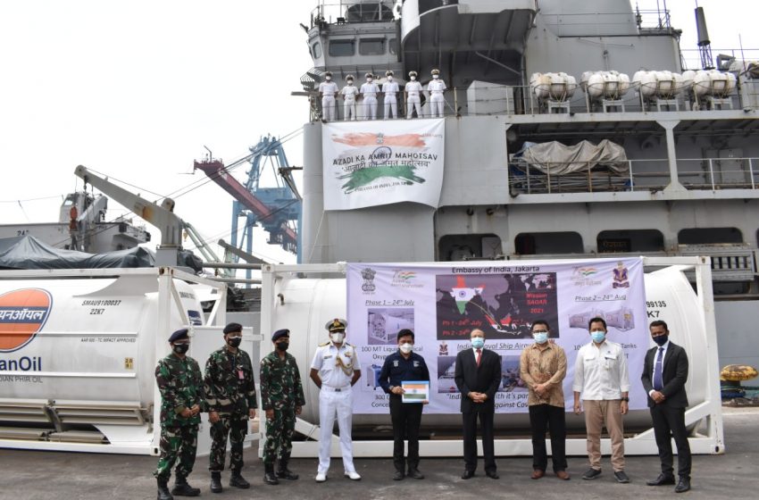  Mission Sagar – Indian Naval Ship Airavat Arrives at Jakarta