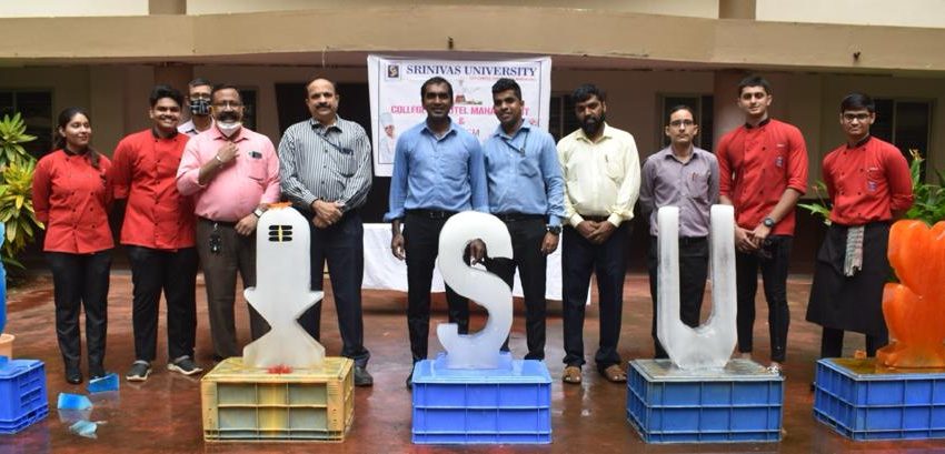  Workshop on Ice Carving held at Srinivas University