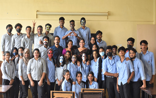  Face Painting competition held at Srinivas University