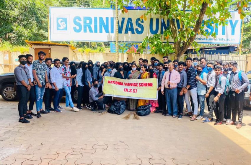  Campus Cleaning drive held at Srinivas University