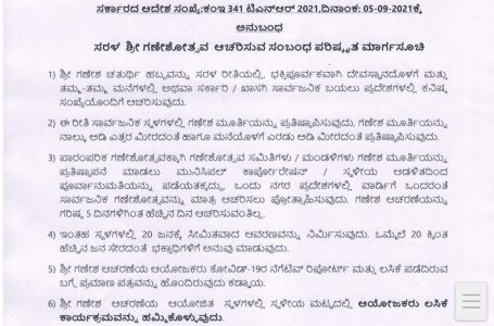 Ganeshotsava: Karnataka issues guidelines