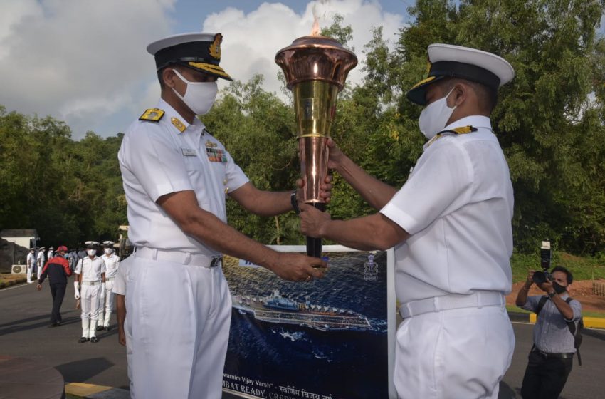  Victory Flame Arrives at Karwar Naval Base