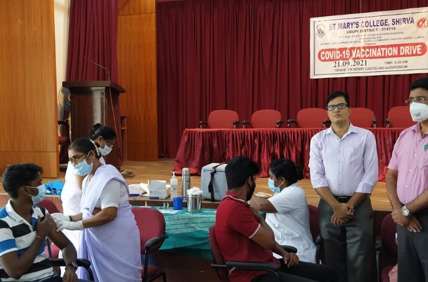  Second dose vaccination camp held at St Mary’s College