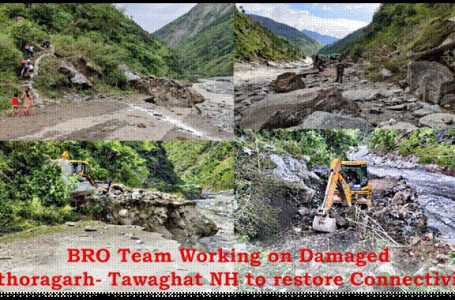 BRO team works round the clock to restore connectivity at flood hit Dharchula