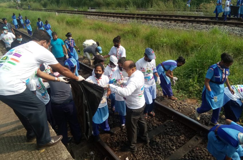  Clean India program held at Udupi Railway Station