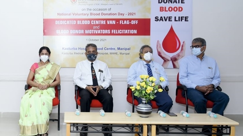  National Voluntary Blood Donation Day observed at Kasturba Hospital