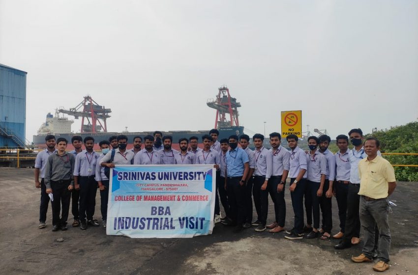  Srinivas University: BBA students visit NMPT