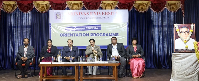  Srinivas University organizes orientation program for Undergraduate students