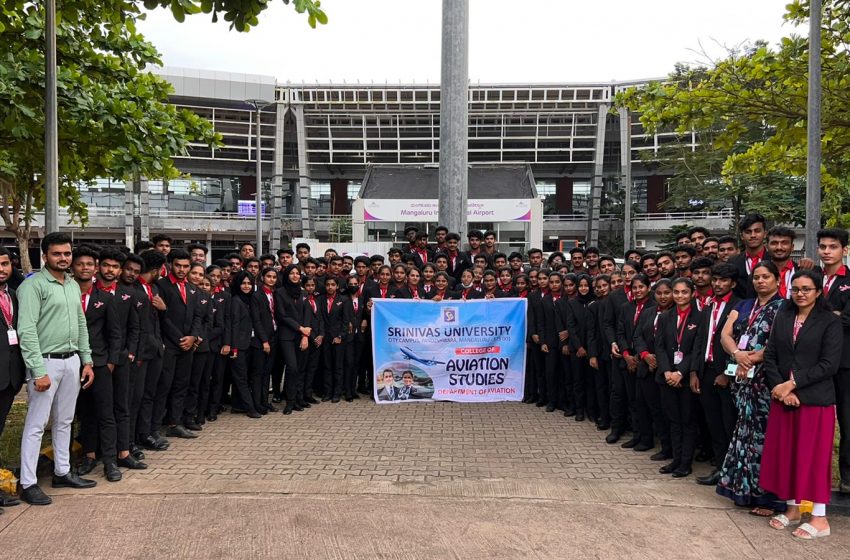  College of Aviation Studies students visit Mangaluru International Airport