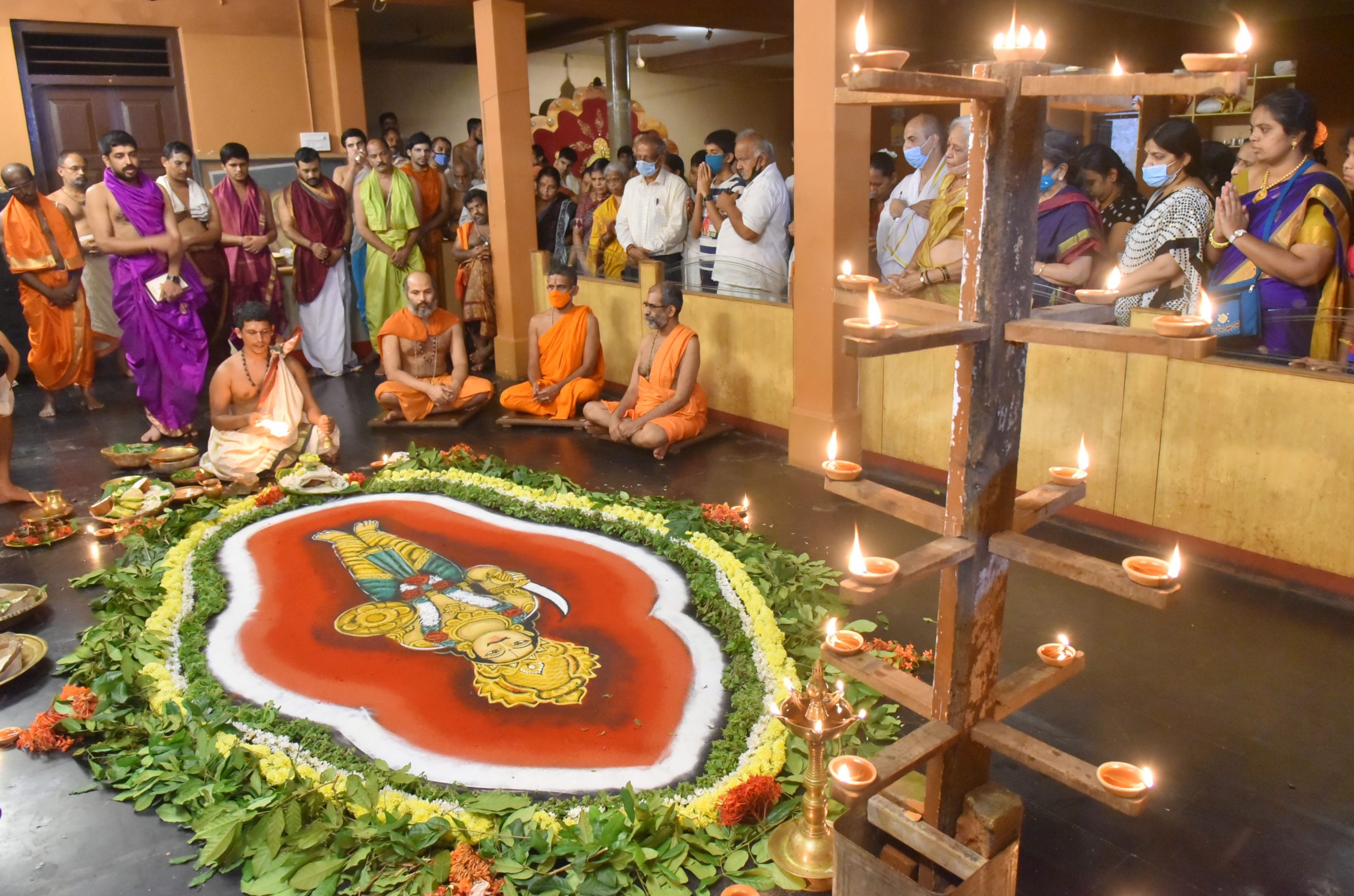 Balindra Pooja held at Udupi Sri Krishna Matha