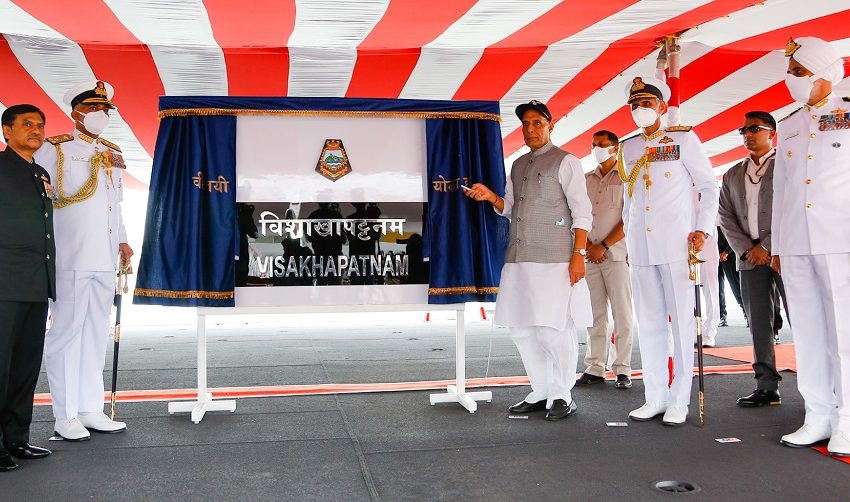  INS Visakhapatnam commissioned into Indian Navy