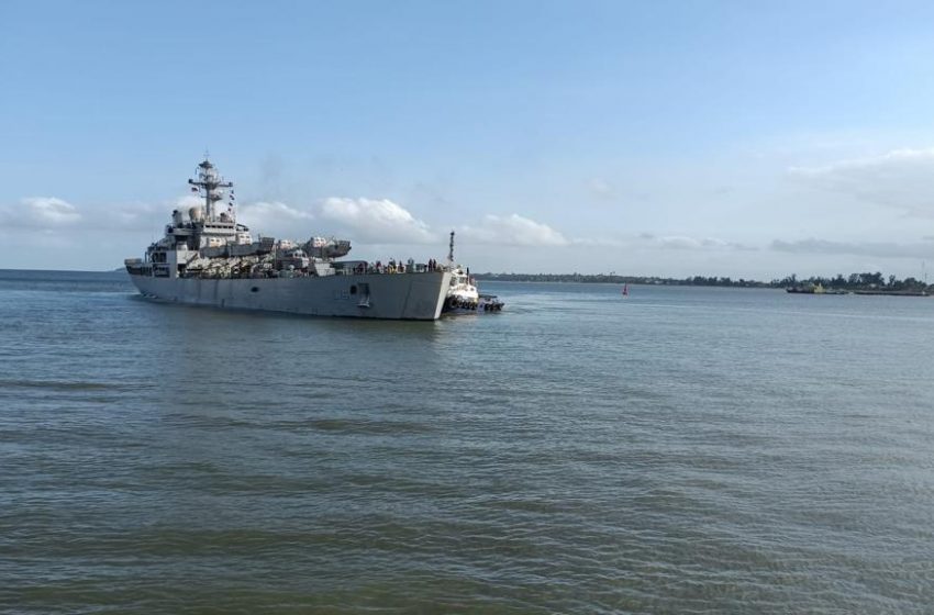 Mission Sagar: INS Kesari reaches Mozambique with 500 Tons of food aid