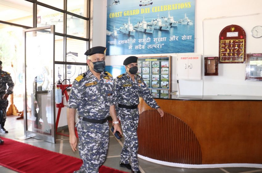  IG S Paramesh visits Coast Guard at New Mangalore