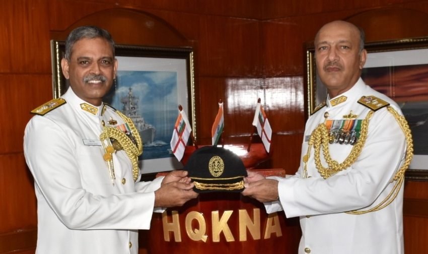  Rear Admiral Atul Anand assumes charge as Flag Officer Commanding Karnataka Naval Area