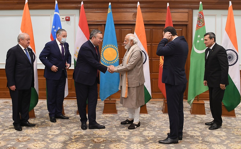  Modi meets Foreign Ministers of Central Asian Countries