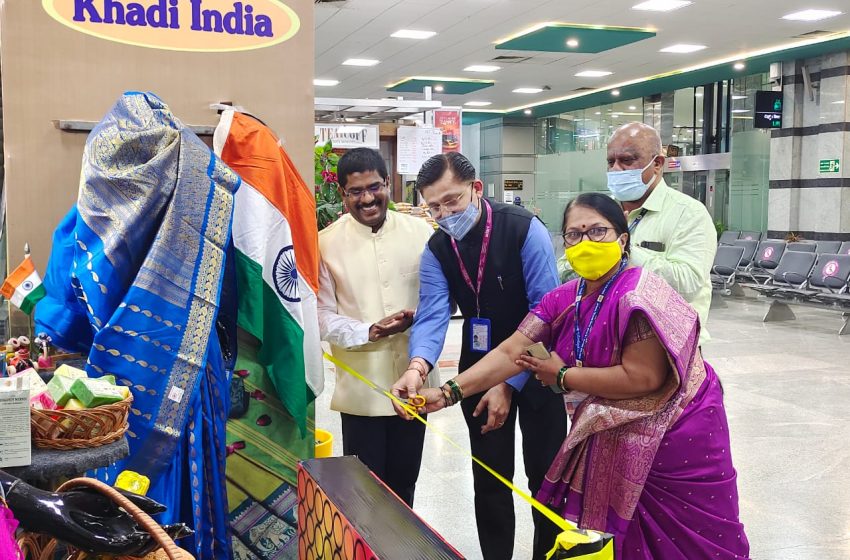  Promotional Khadi Kiosk unveiled at Mangaluru International Airport