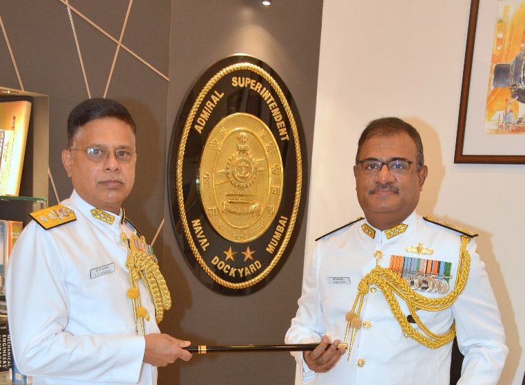  Rear Admiral KP Arvindan takes over as Admiral Superintendent of Mumbai’s Naval Dockyard