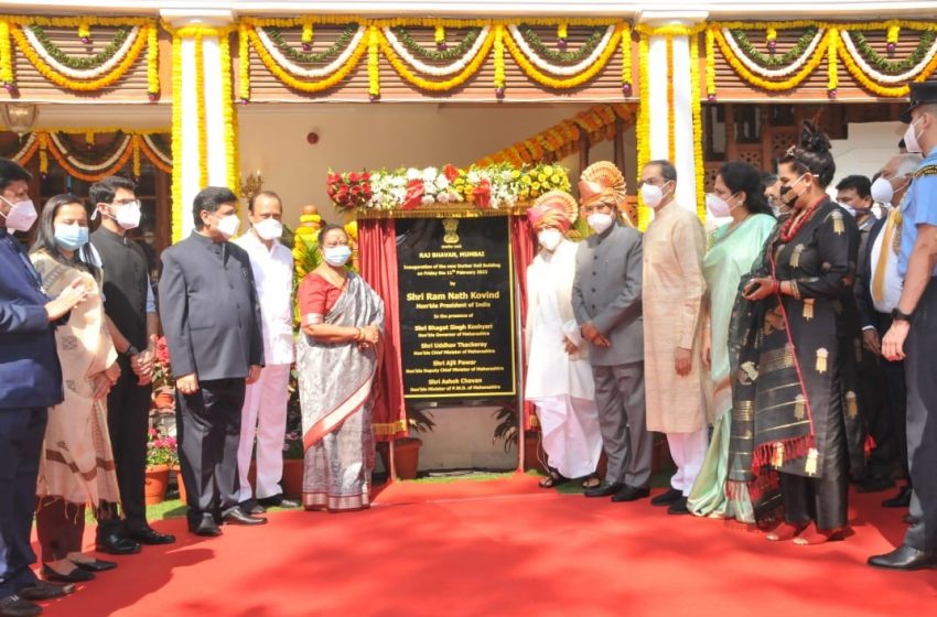  President inaugurates New Darbar Hall at Mumbai Raj Bhavan