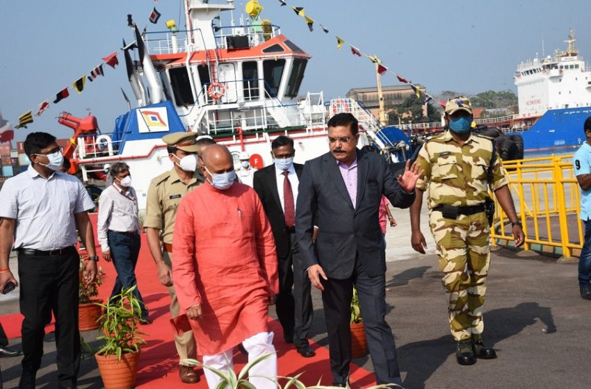  Ram Chandra Prasad Singh visits New Mangalore Port