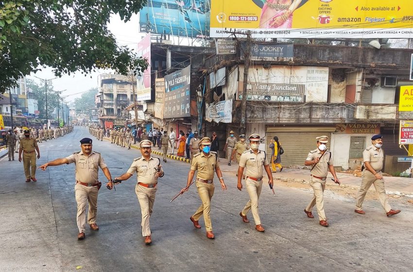  Mangaluru Police hold route march