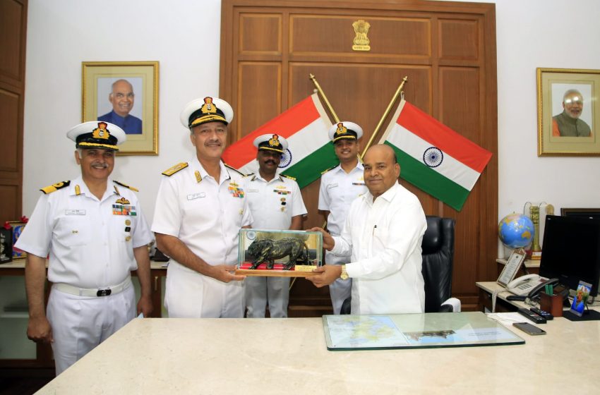  Rear Admiral Atul Anand visits Naval Detachment