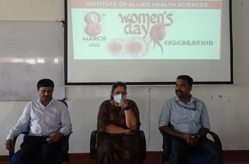  Srinivas University: Institute of Allied Health Sciences organizes International Women’s Day