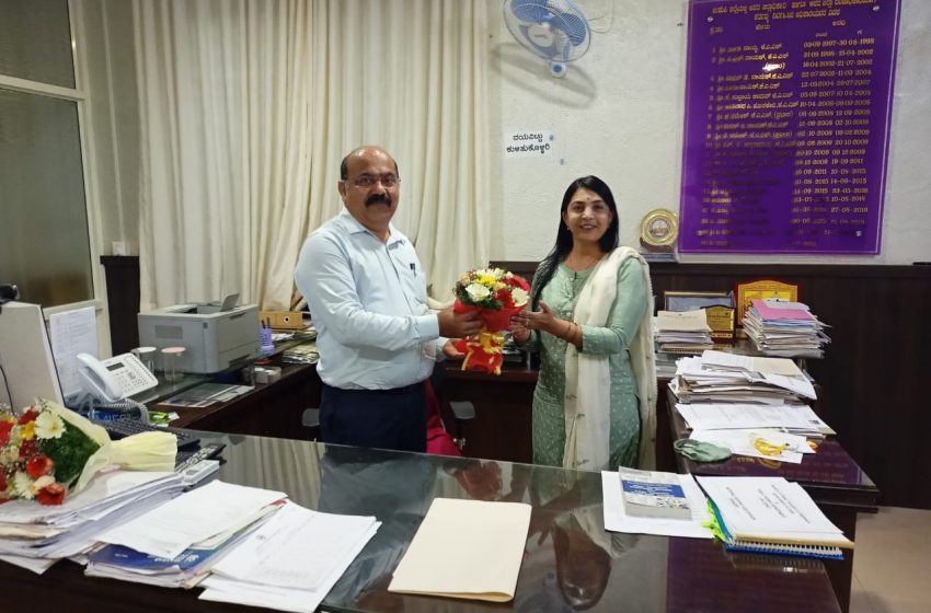  Veena BN takes charge as Additional DC of Udupi