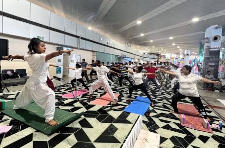 Mangaluru Airport observes International Yoga Day