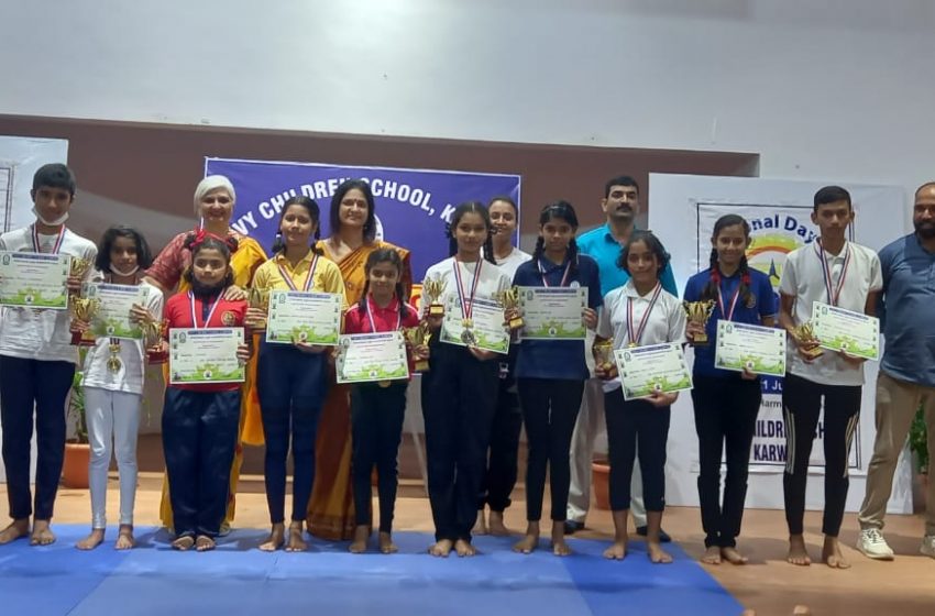  Karwar: Navy Children School organizes Inter School Yoga competition