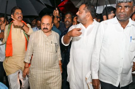CM Bommai visits rain affected areas in Dakshina Kannada