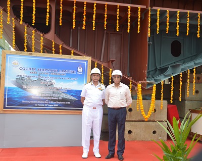  Keel laid for first warship of Anti-Submarine Warfare Shallow Craft