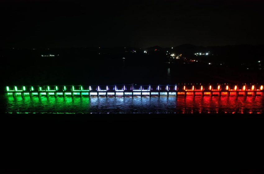  Thumbe Dam lights up in tricolor